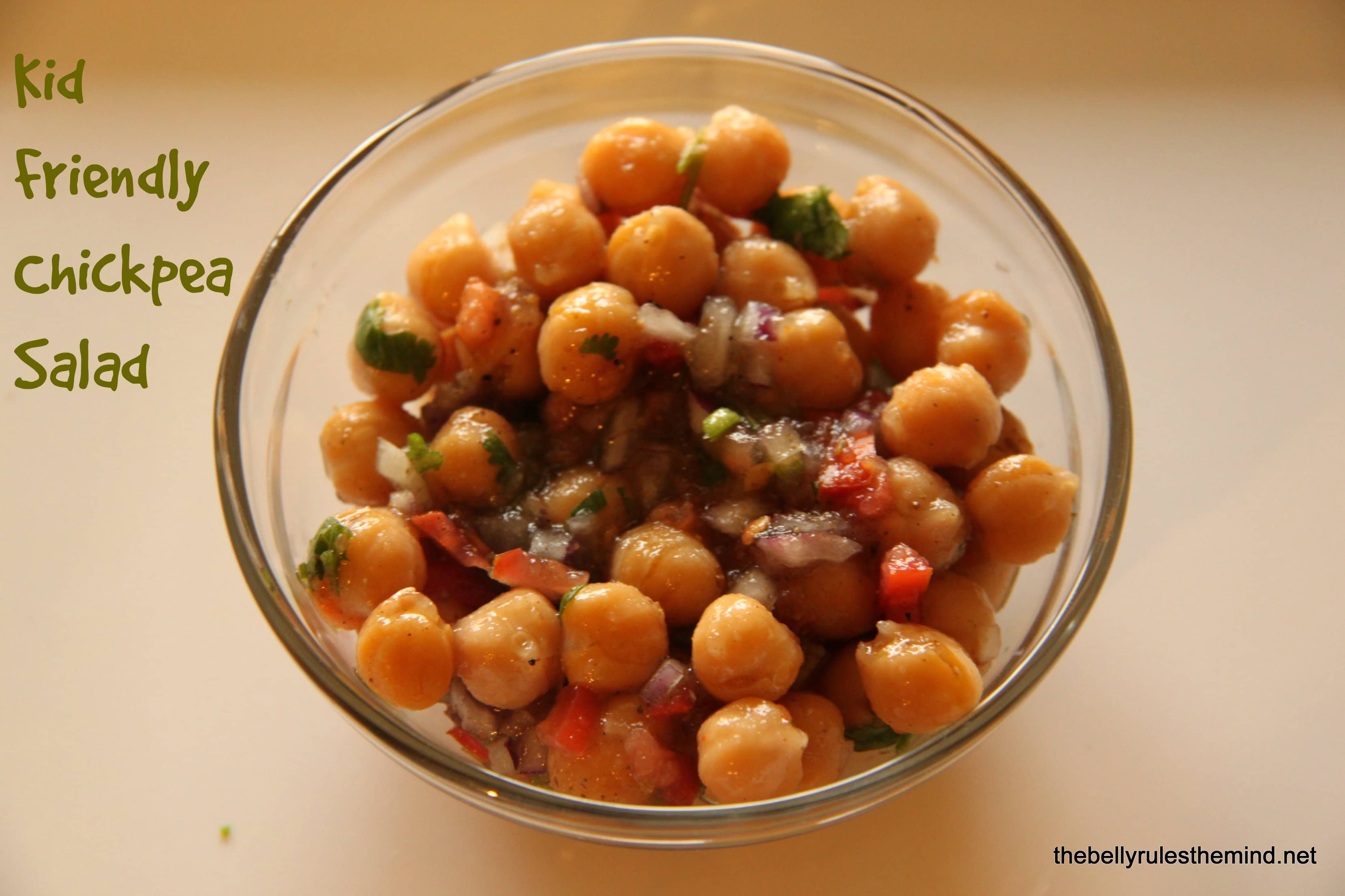 Kid Friendly Chickpea Salad