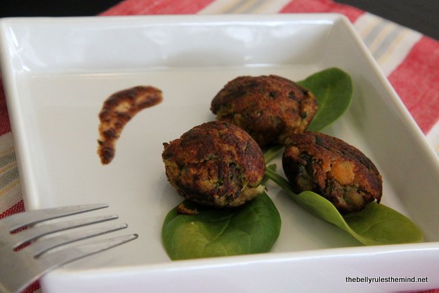 Spinach & beans patty