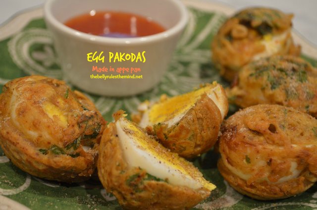 Egg Pakodas made in Appe Pan