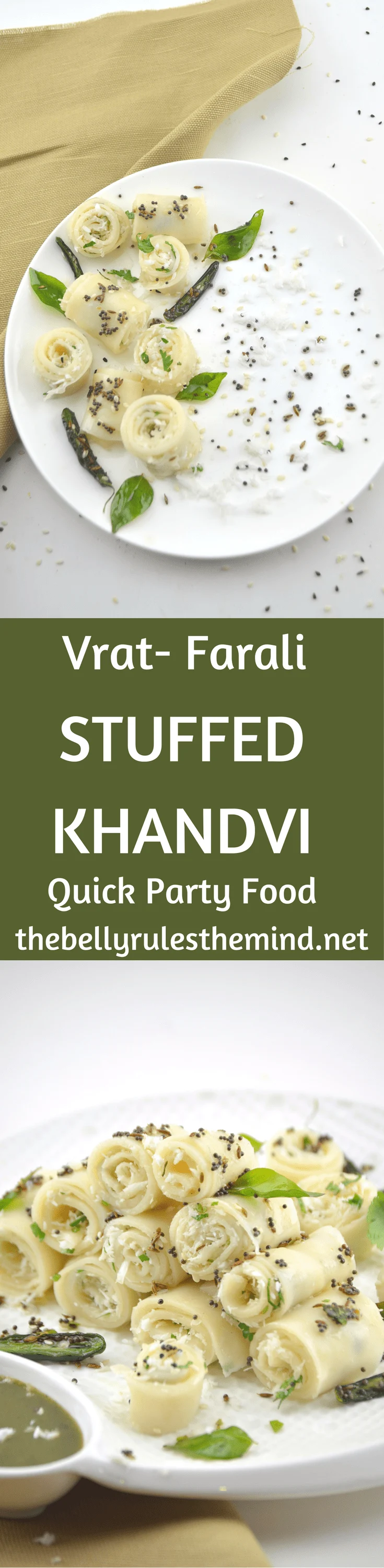 Stuffed Faraali Khandvi
