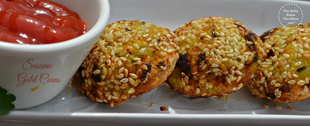 sesame veggie gold coins