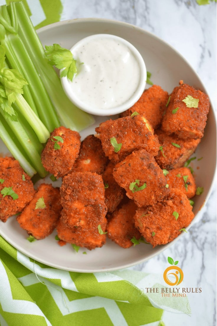 crispy tofu buffalo bites
