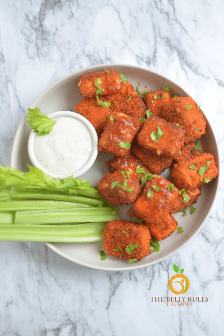 crispy tofu buffalo bites