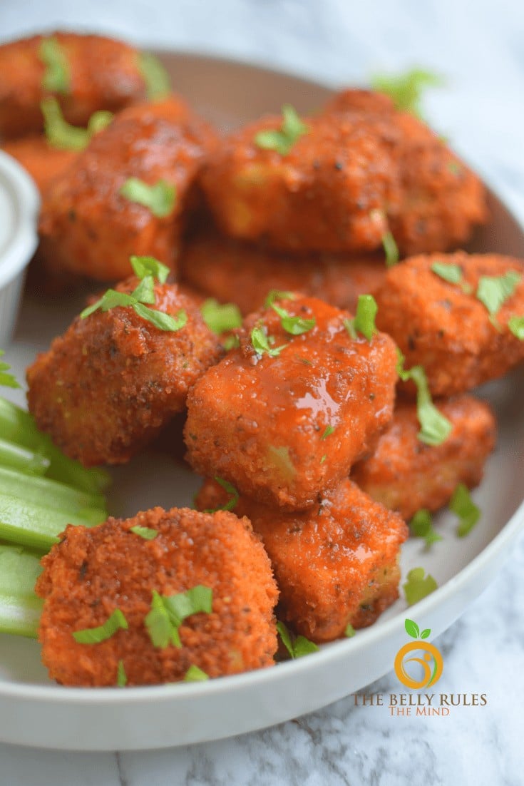 crispy tofu buffalo bites