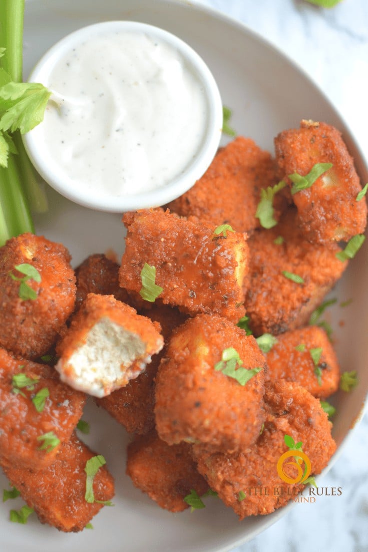 crispy tofu buffalo bites
