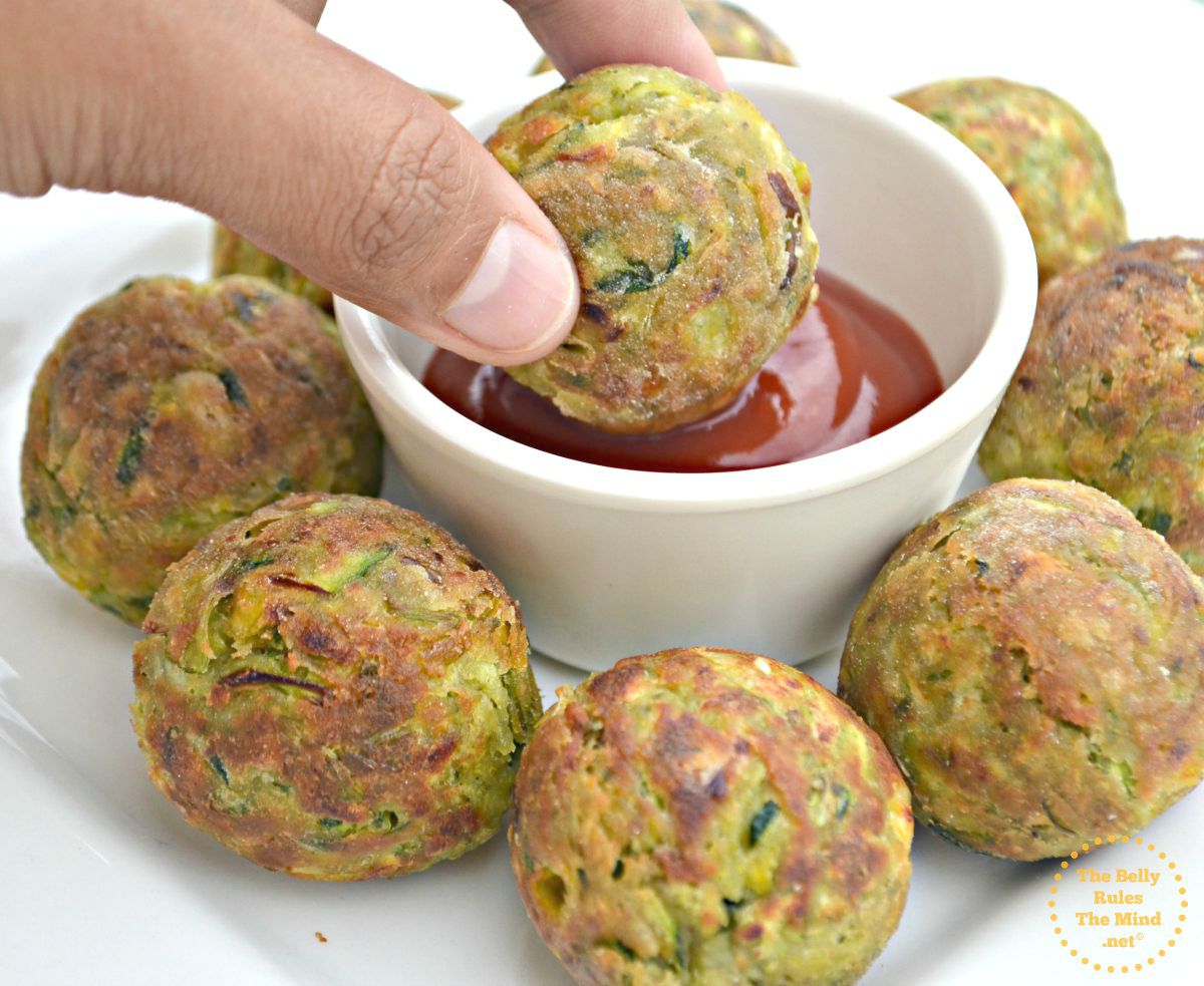 Zucchini tots made in appe pan