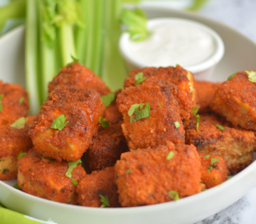 crispy tofu buffalo bites