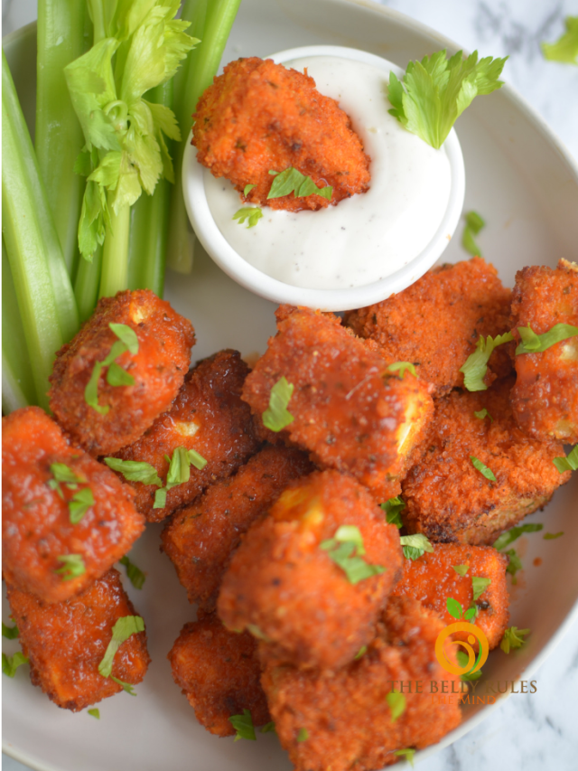 Crispy Tofu Buffalo Bites