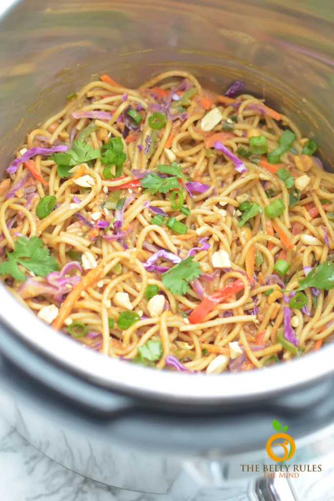 instant pot thai peaunt noodles