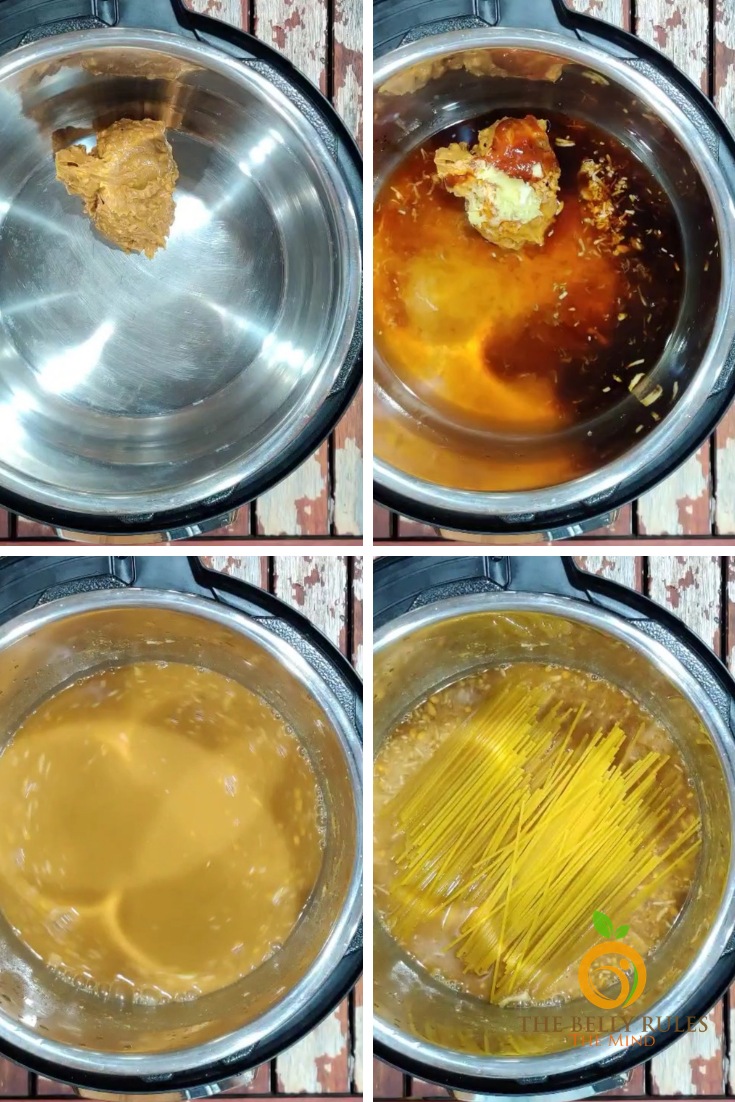 10 minute instant pot spicy Thai noodle bowl