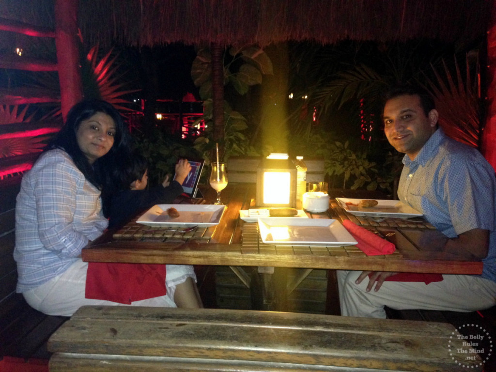 Dinning at Elephenta Cancun