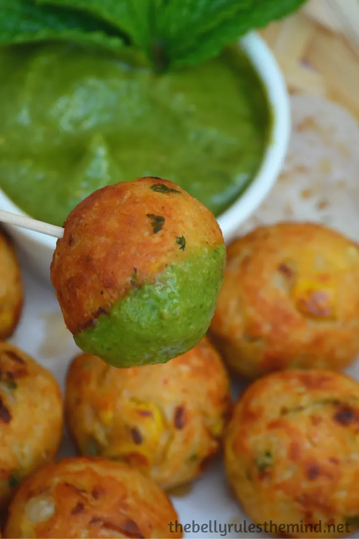 No-fry Vermicelli pakoda