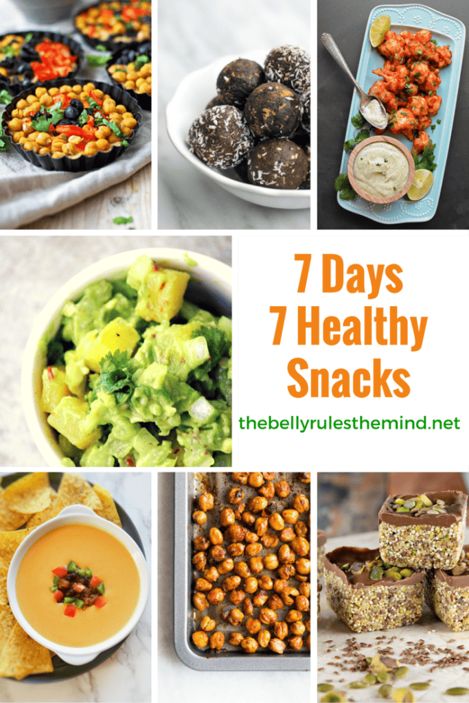 7 days 7 snacks healthy snacks