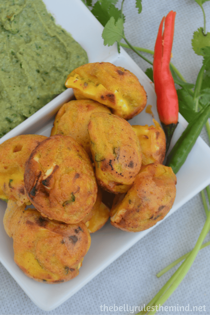 Stuffed Paneer pakoda- ( made in appe pan) (6)