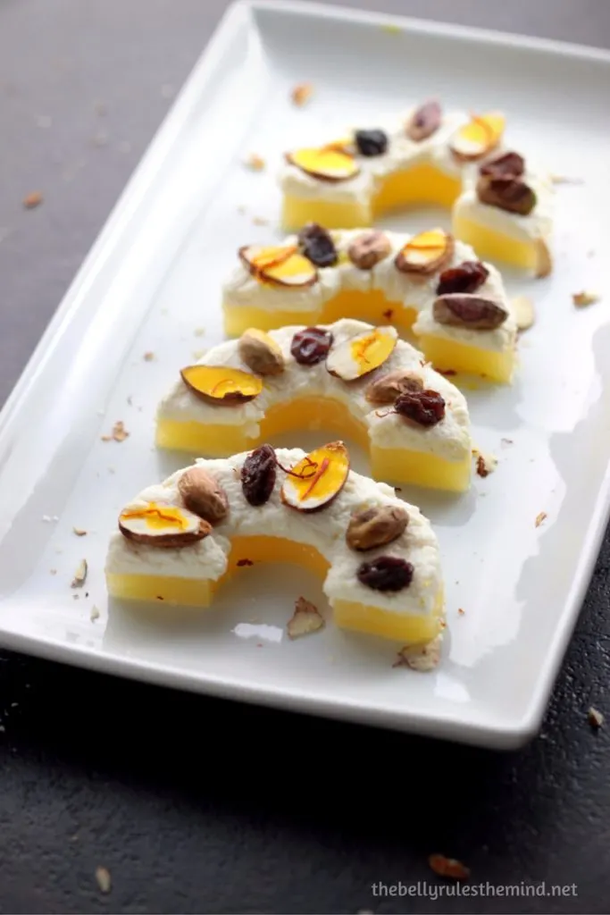 Healthy Pineapple Sandesh Mithai