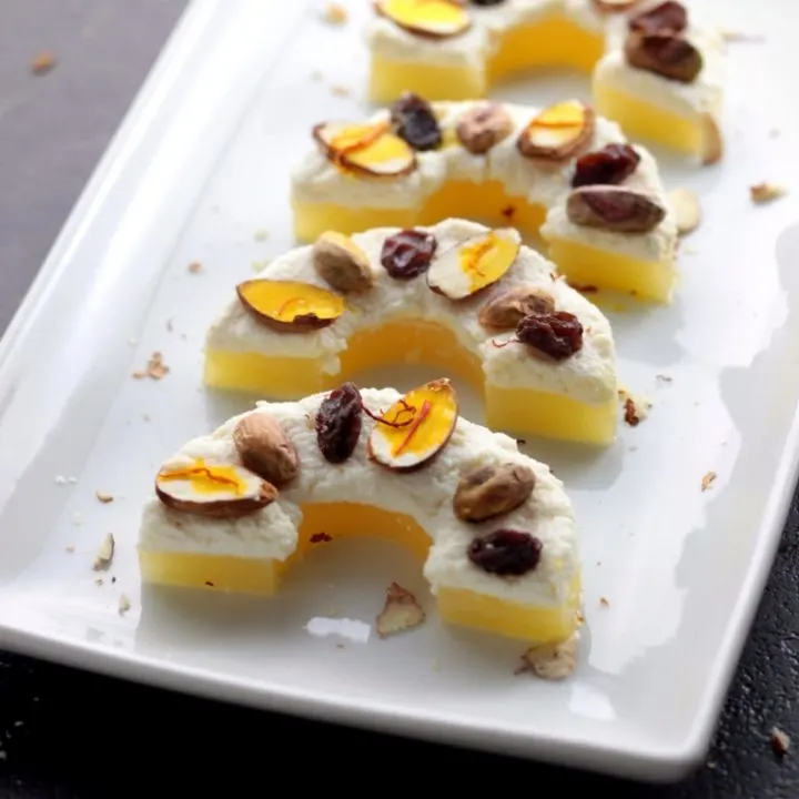 Healthy Pineapple Sandesh Mithai