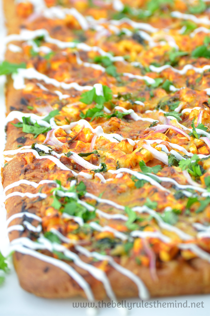 Quick and Easy Paneer Tikka Pizza
