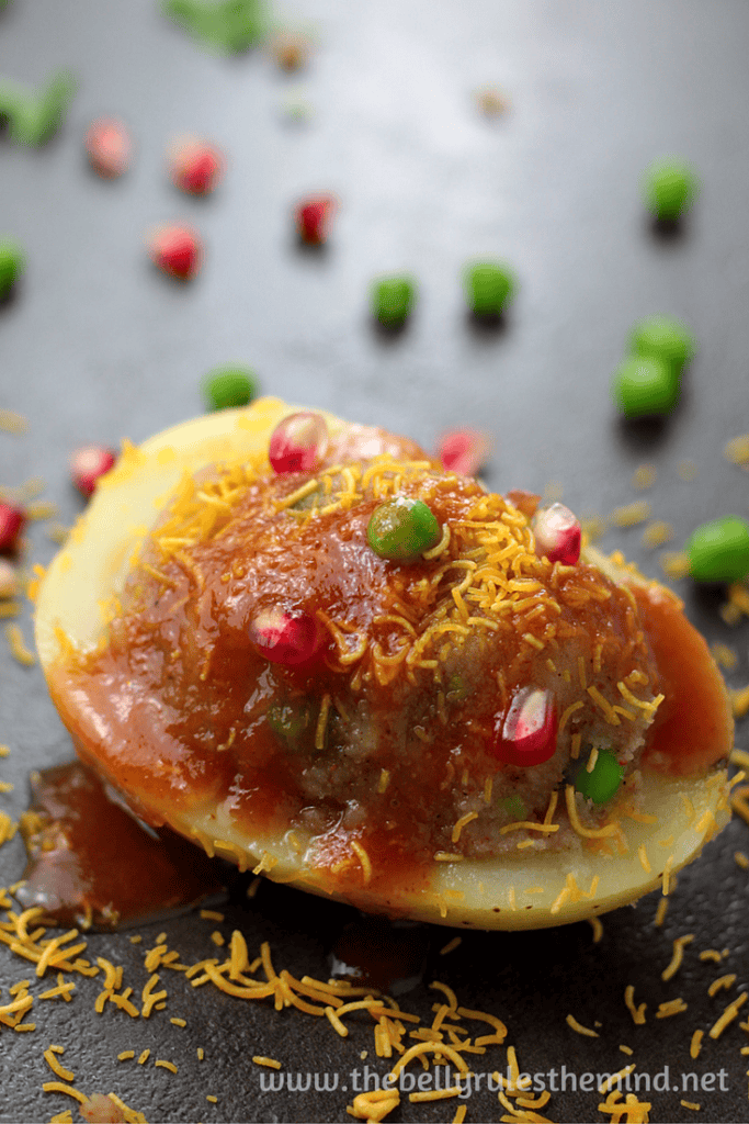 Aloo Chat Dabeli Kulle Chat Loaded Potato Skins