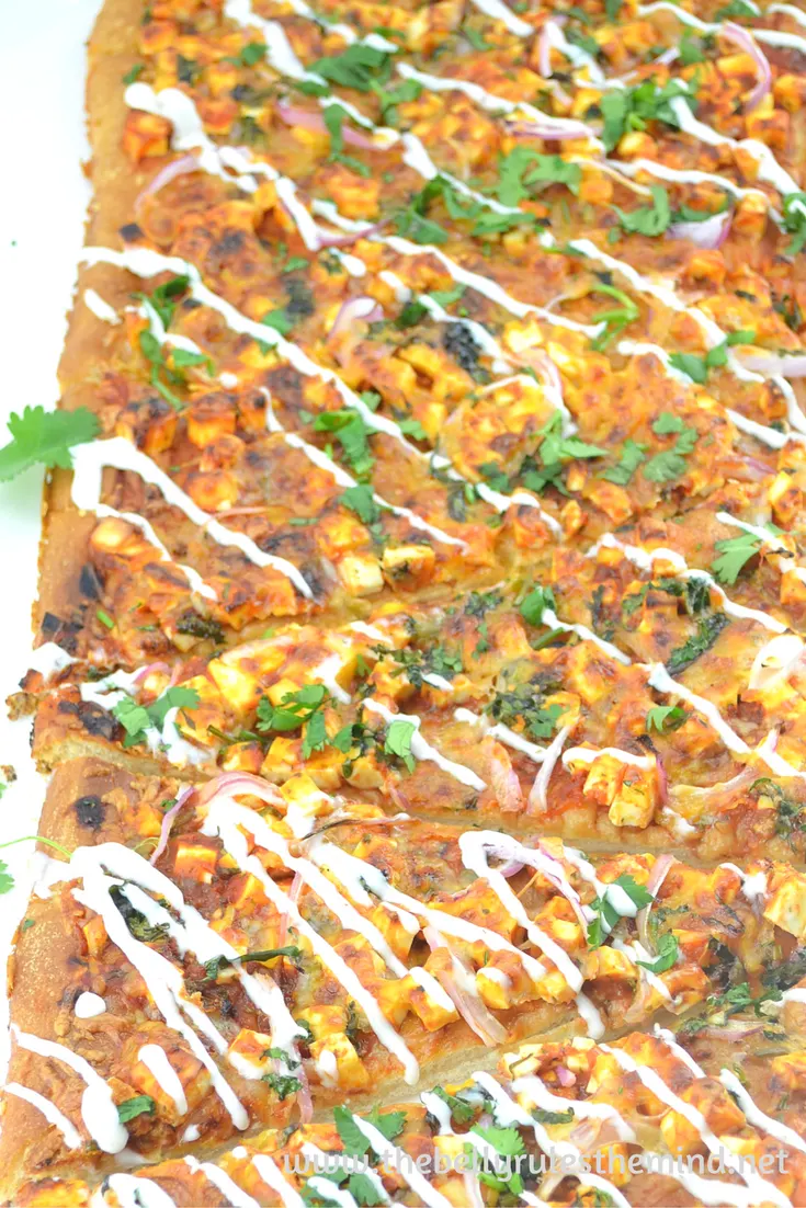 Quick and Easy Paneer Tikka Pizza