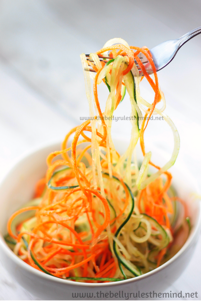 carrot and cucumber noodles