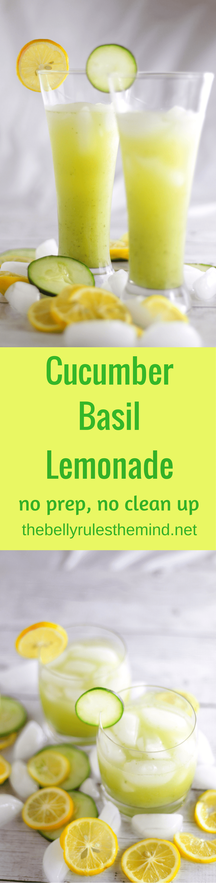 Cucumber Basil Lemonade using Dorot