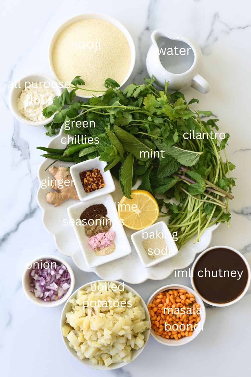 Pani puri, Gol Gappa ingredients list