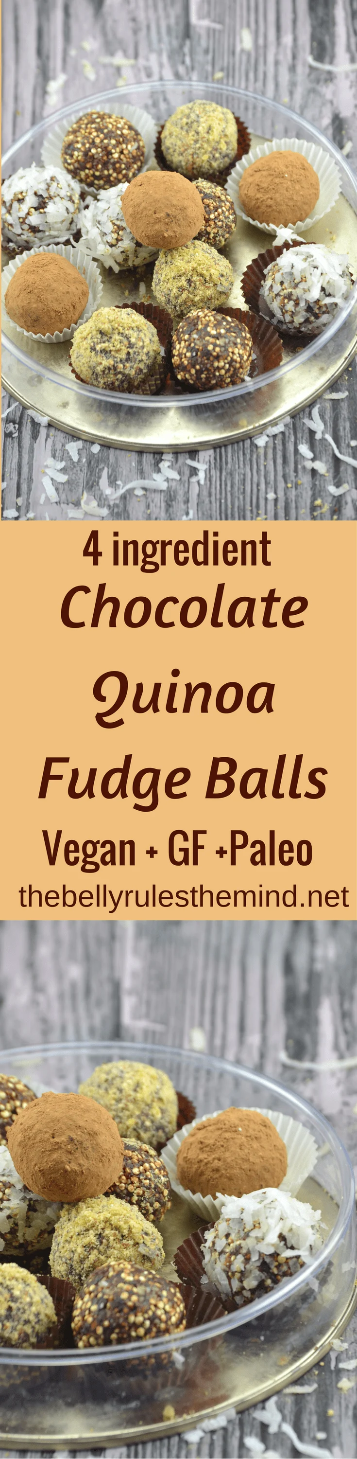 Chocolate Quinoa Fudge Balls
