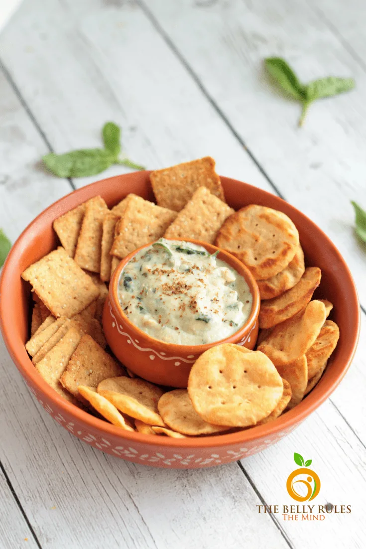 Smoky Eggplant dip with GOODTHiNS