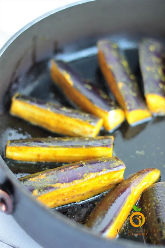 Begun Bhaja Eggplant Sticks