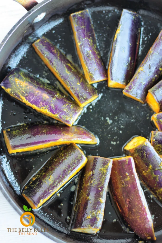 Begun Bhaja Eggplant Sticks