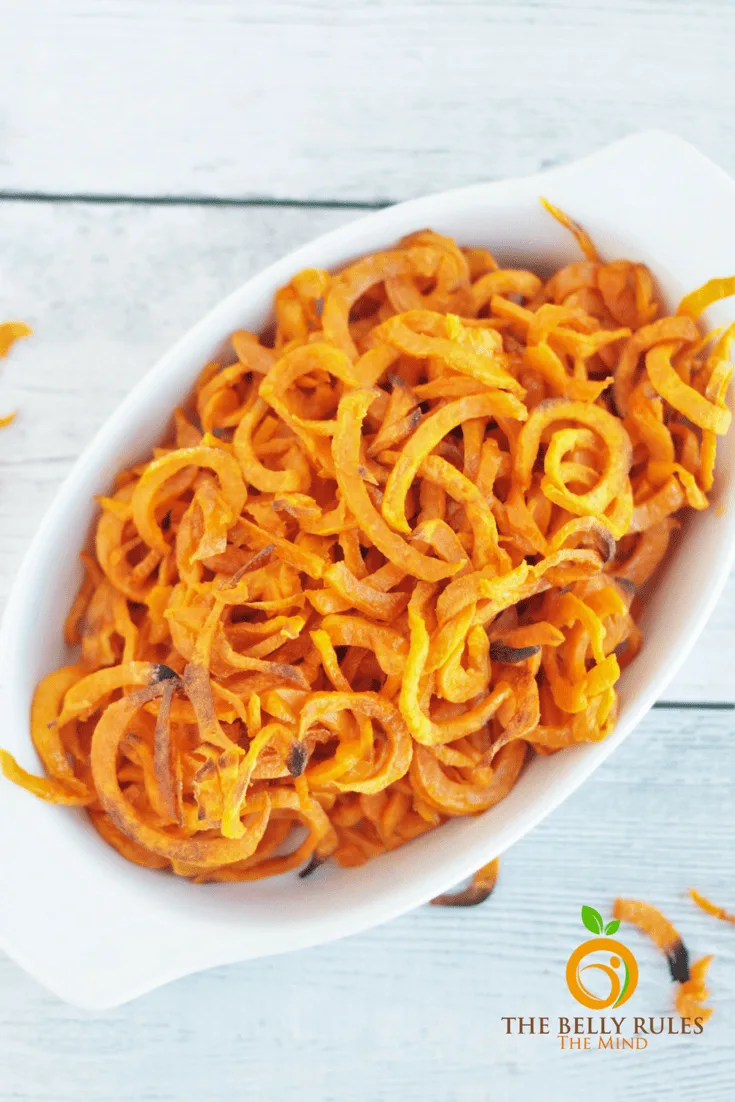 Sweet Potato Curly Fries Vegan Gluten-Free Spiralized