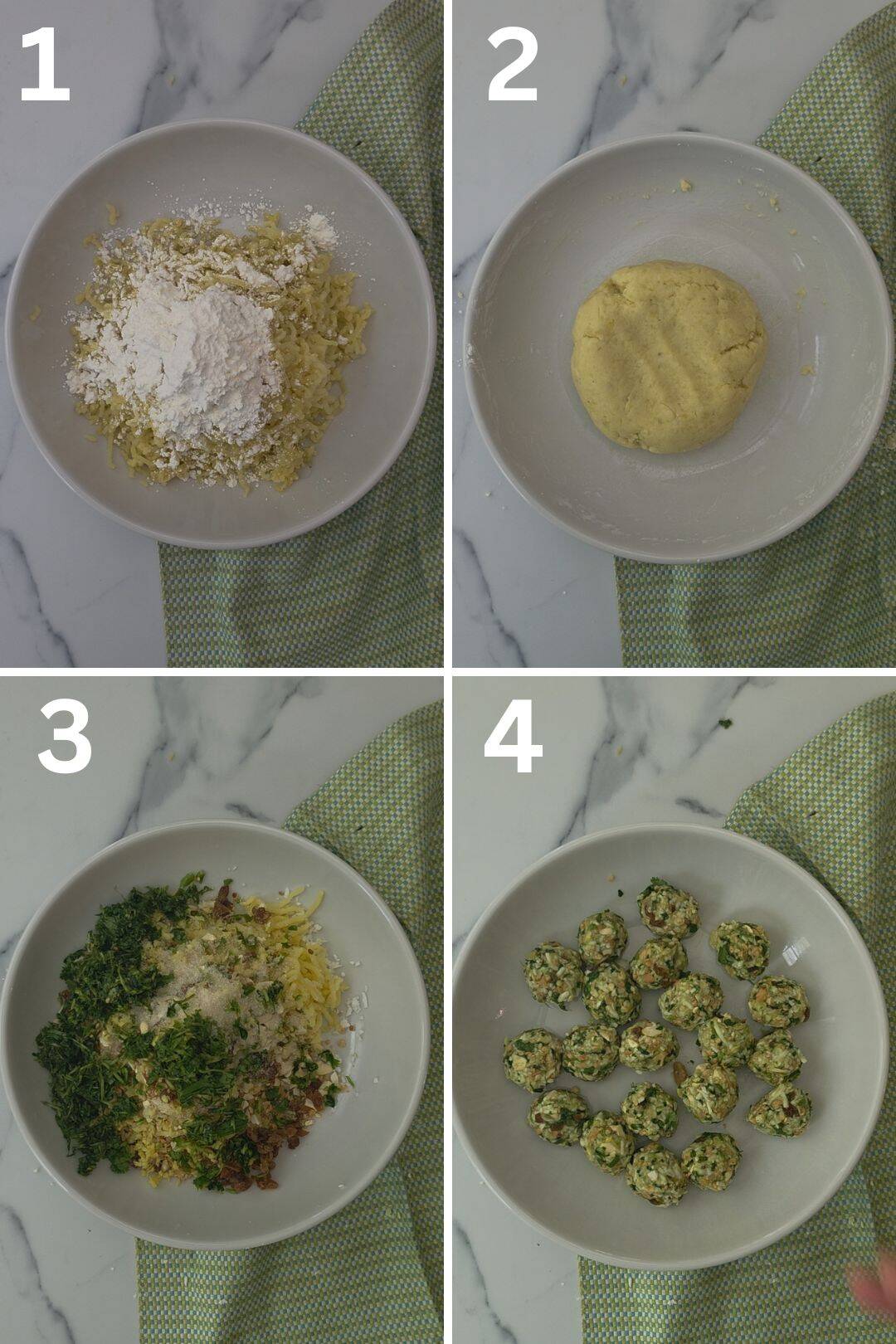 How to make the outer layer and filling for farali pattice steps