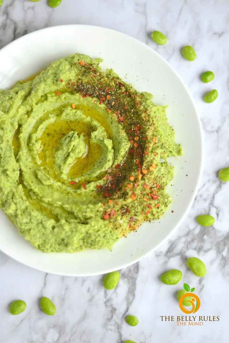 Healthy Creamy Edamame Dip - The Belly Rules The Mind