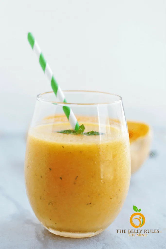 A Vegan Tropical Butternut Squash Smoothie loaded with fruits and vegetables yes, please!!! Healthy.Immune Boosting. Low-Fat. Vegan. Gluten-Free. Dairy -Free. Nut-Free. Sugar-Free. Delicious. Kid-friendly.