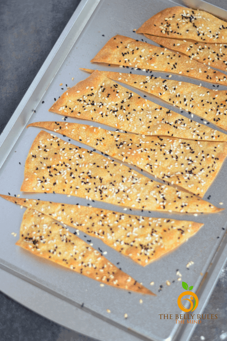 frites de lavash à la friteuse / crackers