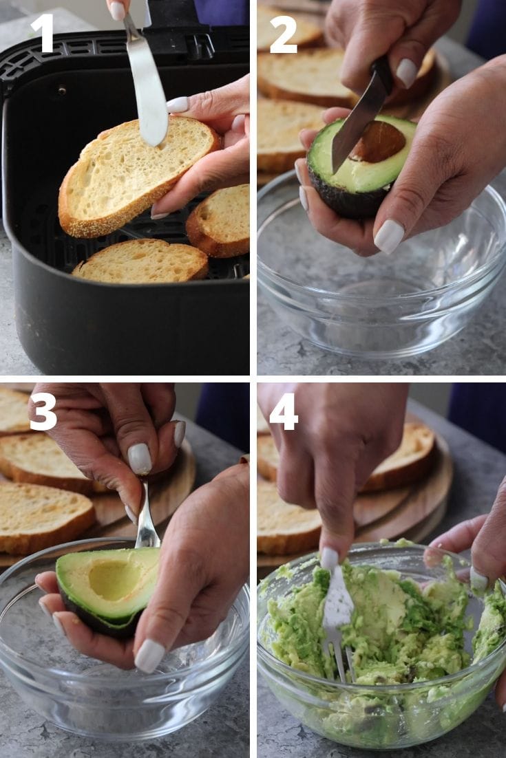 steps on how to make avocado toast