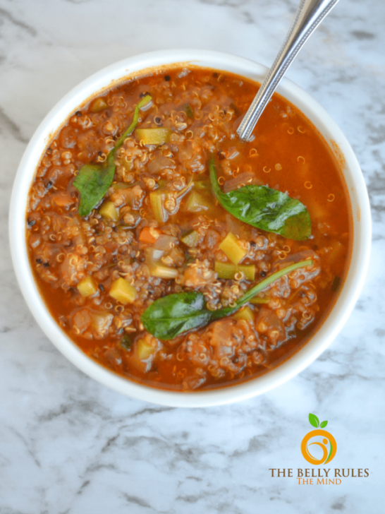 vegetable quinoa soup made in Instant Pot