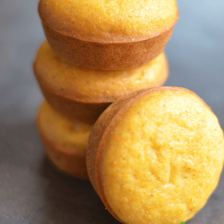 Vegan Cornbread Muffins (No-Refined sugar)