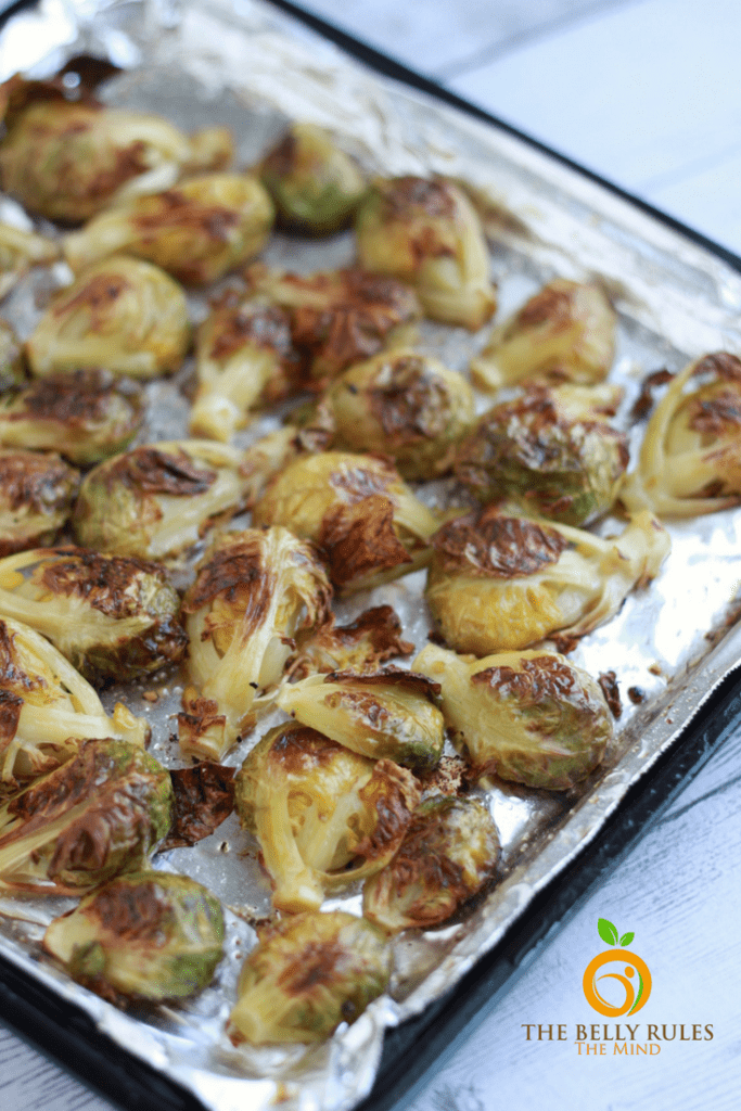 Roasted Brussel Sprouts with Szechuan Sauce