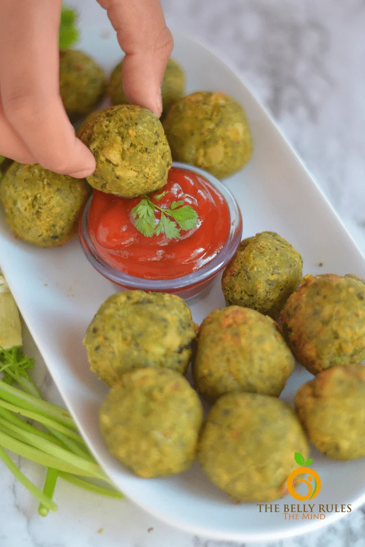 Vegan Hara Bhara Falafel kabab