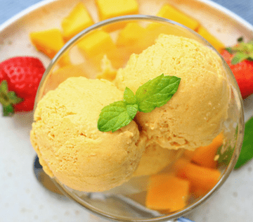 Vegan Mango Coconut Ice Cream