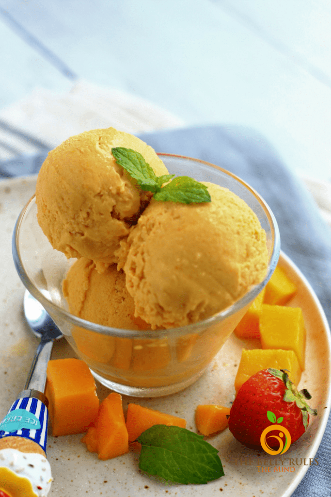 Vegan Mango Coconut Ice Cream