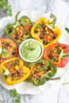 low carb stuffed peppers (Vegan + Gluten-free)