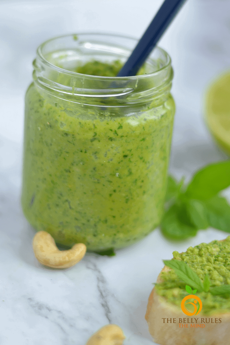 Vegan Cilantro & Mint Pesto The Belly Rules The Mind