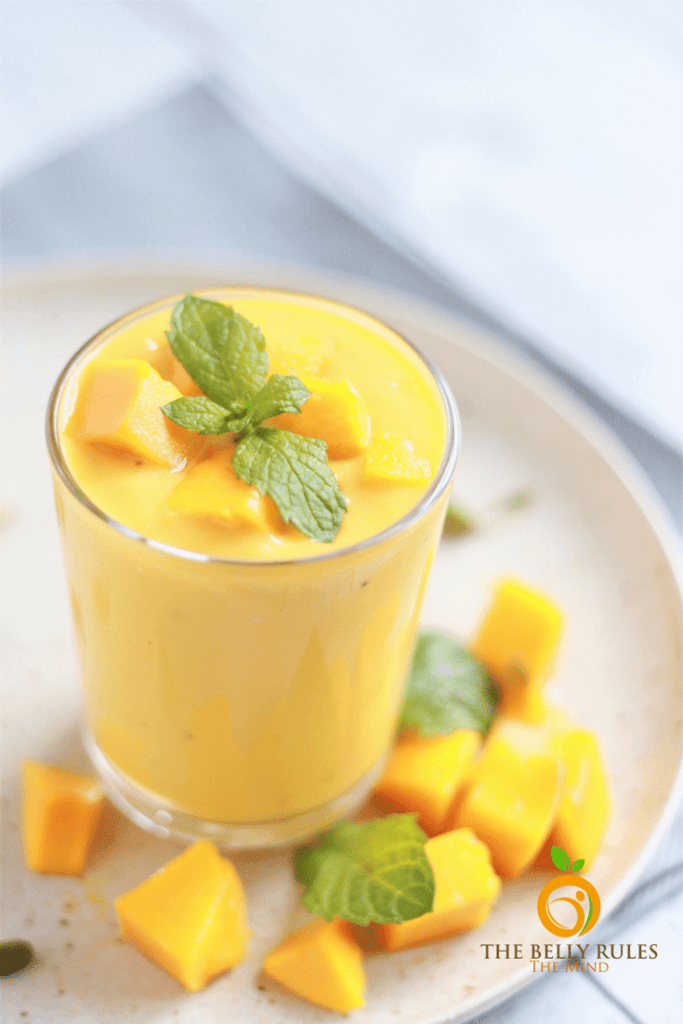 Vegan Mango Lassi - Simple, Thick & Creamy • Tasty Thrifty Timely