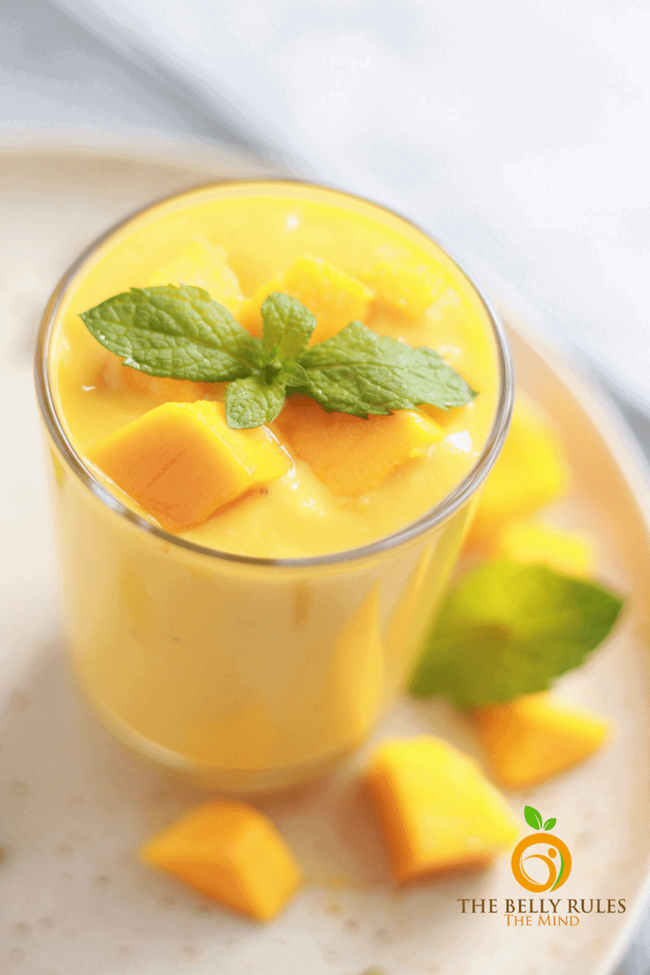 Vegan Mango Lassi - Simple, Thick & Creamy • Tasty Thrifty Timely