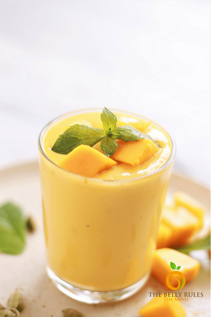 Vegan Mango Coconut Lassi The Belly Rules The Mind