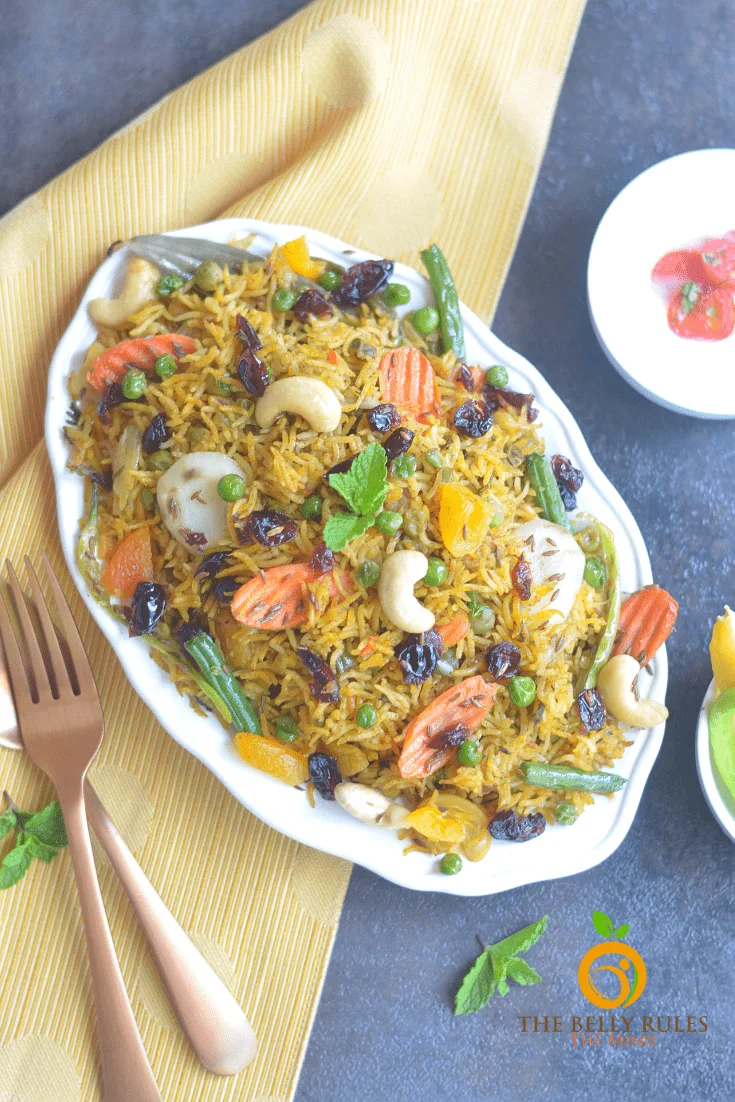 Instant pot vegan vegetable biryani recipe