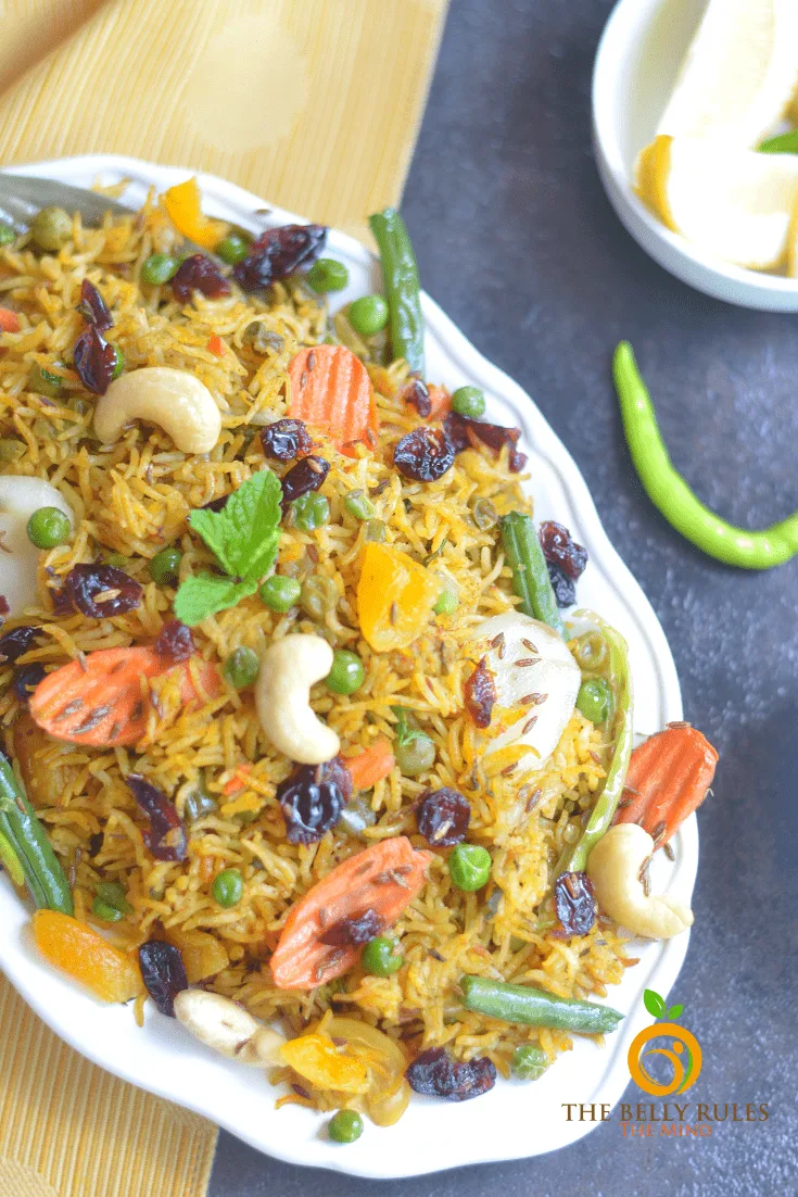 Instant pot vegan vegetable biryani recipe