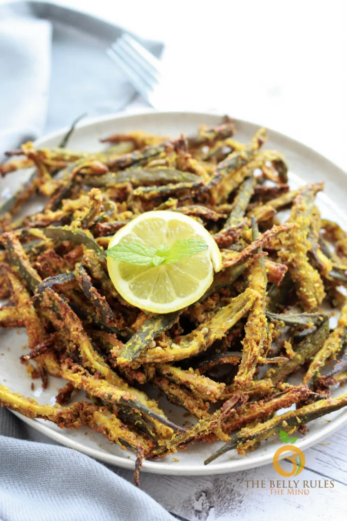 Vegan fried okra